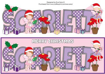 Christmas Fairies Scarlett Large Dl