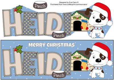 Patch the Dog Christmas Heidi Large Dl