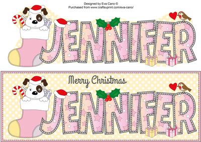 Patch Xmas Jennifer Large Dl