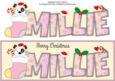 Patch Xmas Millie Large Dl