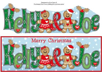 Gingerbread Couple Kelly & Joe Large Dl