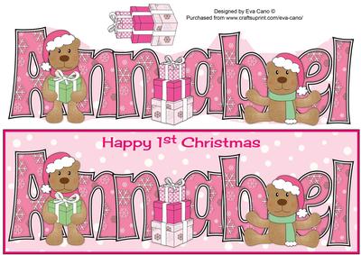 First Christmas Teddies Annabel Large Dl