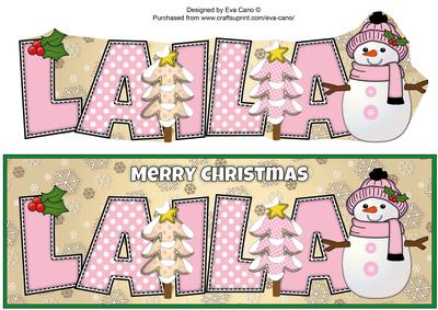 Cute Snowman Laila Large Dl