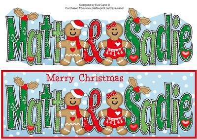 Gingerbread Couple Matt & Sadie Large Dl