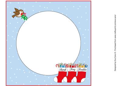 8x8 Christmas Names Sarah, Tony & Freddie Insert
