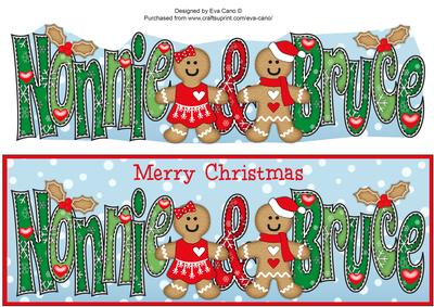 Gingerbread Couple Nonnie & Bruce Large Dl