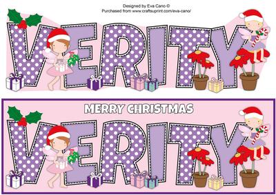Christmas Fairies Verity Large Dl