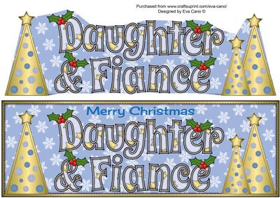 Buttons Christmas Trees Daughter & Fiance Large Dl