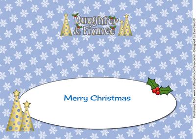 Buttons Christmas Trees Daughter & Fiance Large Dl Insert