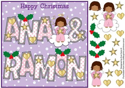 8x8 Christmas Names Ana & Ramon