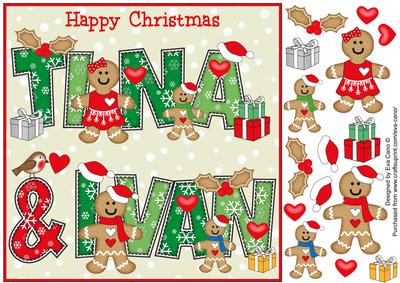 8x8 Gingerbread Christmas Tina & Ivan