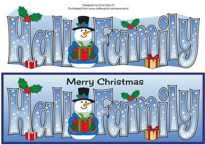 Snowman in Jacket Hall Family Large Dl