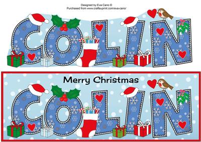 Christmas Names Colin Large Dl