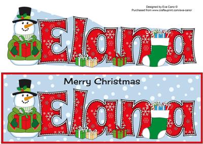 Snowman in Jacket Elana Large Dl