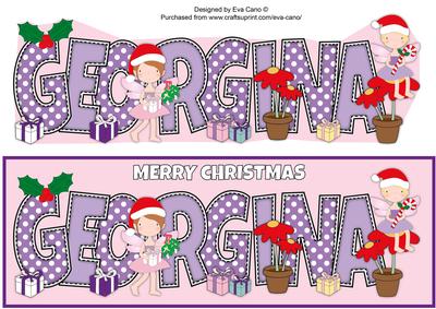 Christmas Fairies Georgina Large Dl