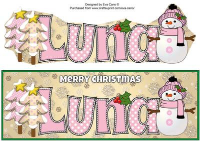 Cute Snowman Luna Large Dl