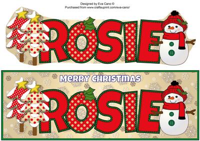 Cute Snowman Rosie Large Dl