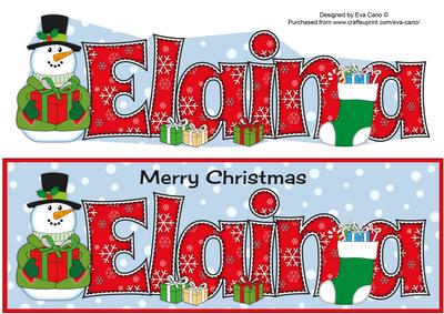 Snowman in Jacket Elaina Large Dl