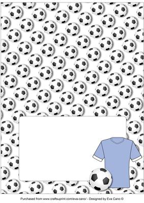 Football Fan Over the Edge (light Blue) Insert
