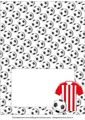 Football Fan Over the Edge (red & White) 5 Insert