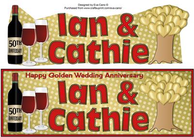 Golden Wedding Anniversary Ian & Cathie Large Dl