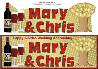 Golden Wedding Anniversary Mary & Chris Large Dl