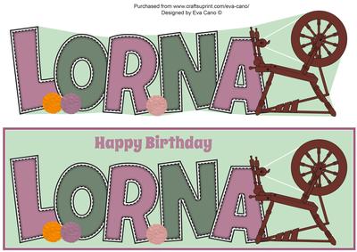 Spinning Wheel Lorna Large Dl
