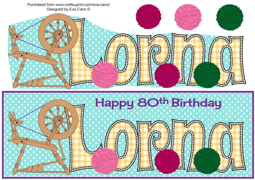 Spinning Wheel LORNA 80th large dl 2