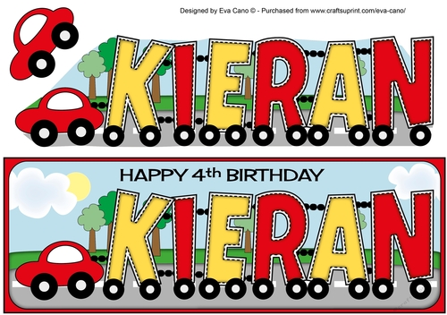 Little Cars KIERAN 4th large dl