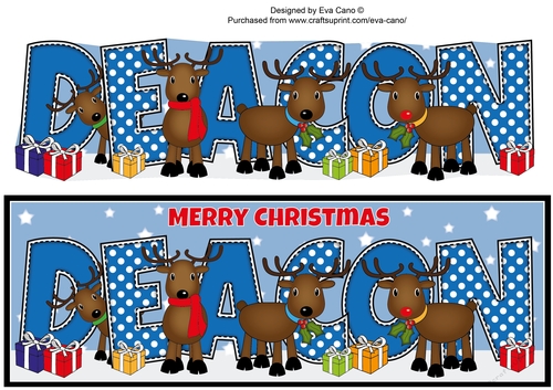 Rudolf and friends DEACON large dl