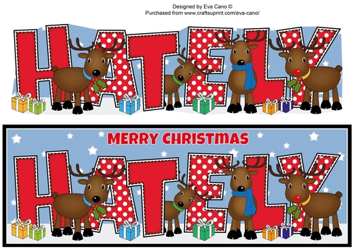 Rudolf and friends HATELY large dl