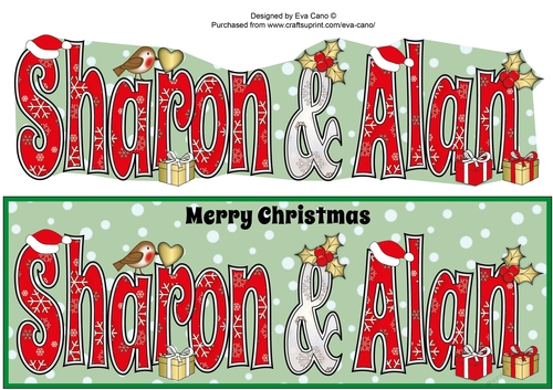 Christmas SHARON & ALAN large dl