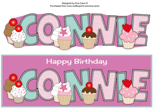 Cupcakes CONNIE large dl
