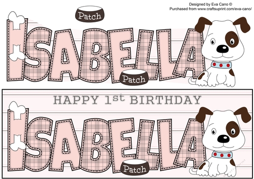 Patch the Dog ISABELLA 1st large dl