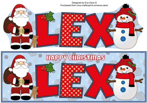 Santa & Snowman LEX large dl