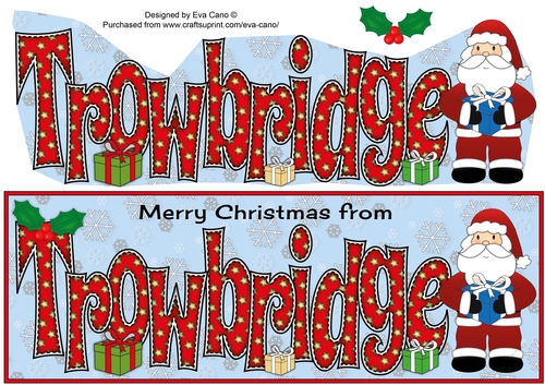 Merry Christmas from TROWBRIDGE large dl