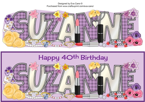 Flowers & Accessories SUZANNE 40th large dl