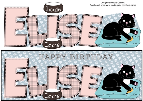 Louie the Cat ELISE large dl