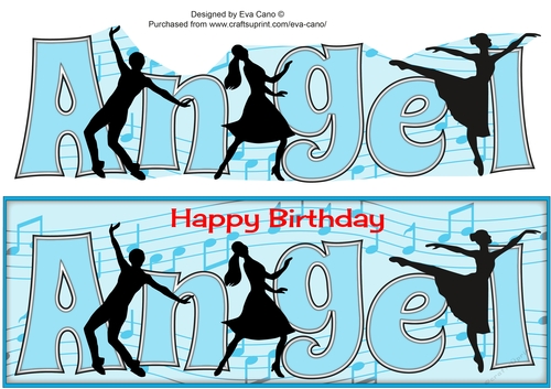 Dancing Silhouettes ANGEL large dl