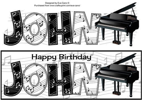 Piano Theme JOHN large dl