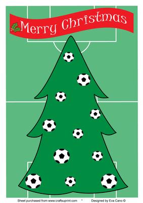 Merry Christmas Football Fan (a4 Size)