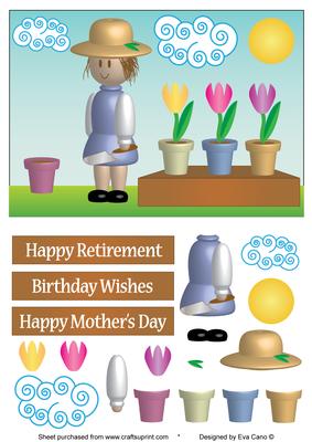 Gardener Girl for Retirements, Birthdays and Mother’s Day