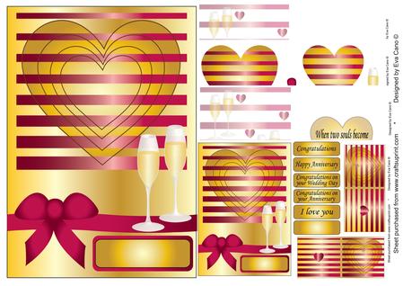 Wedding Anniversary Celebration Gold