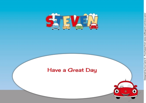Kiddie Cars STEVEN large dl insert