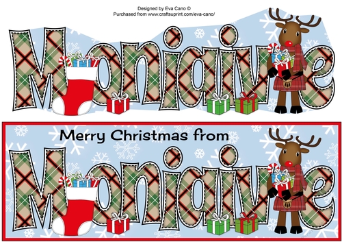 Merry Christmas from MONIAIVE Rudolf large dl