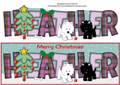 Playful Jazz Dogs HEATHER large dl