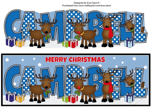 Rudolf and friends CAMPBELL large dl