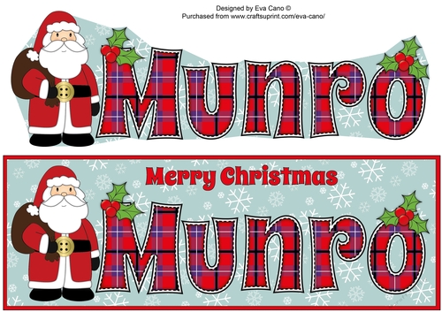Santa in coat MUNRO large dl