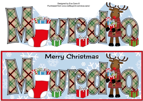 Merry Christmas MURDO Rudolf large dl