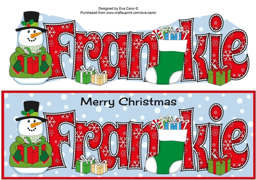 Snowman in jacket FRANKIE large dl